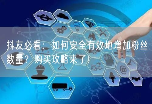 抖友必看：如何安全有效地增加粉丝数量？购买攻略来了！