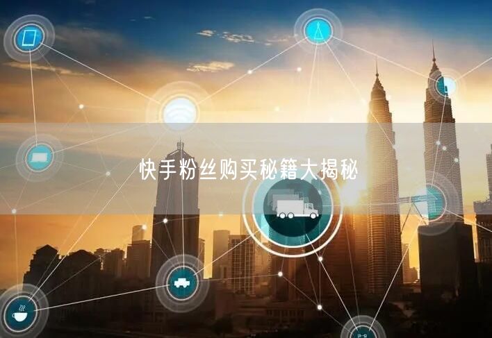 快手粉丝购买秘籍大揭秘