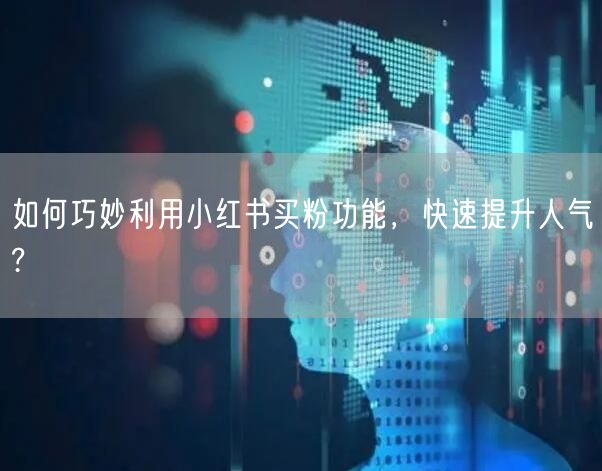 如何巧妙利用小红书买粉功能，快速提升人气?
