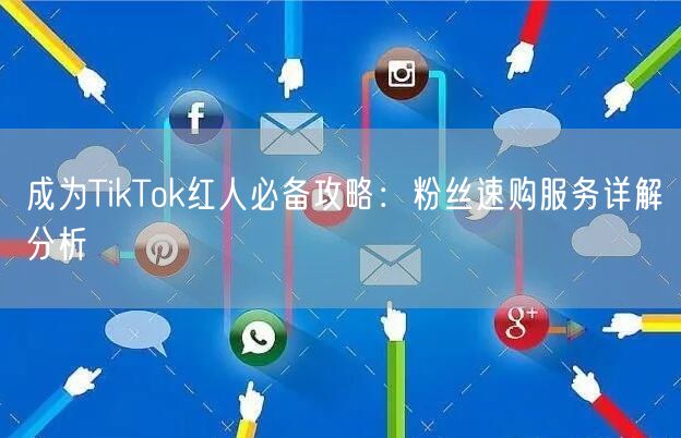 成为TikTok红人必备攻略：粉丝速购服务详解分析