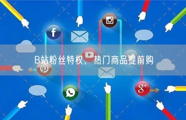 B站粉丝特权，热门商品提前购