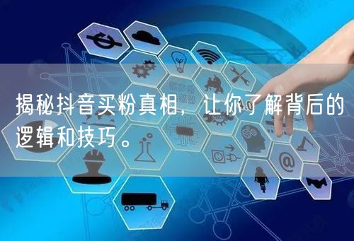 揭秘抖音买粉真相，让你了解背后的逻辑和技巧。