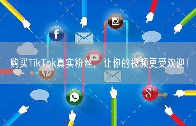 购买TikTok真实粉丝，让你的视频更受欢迎！