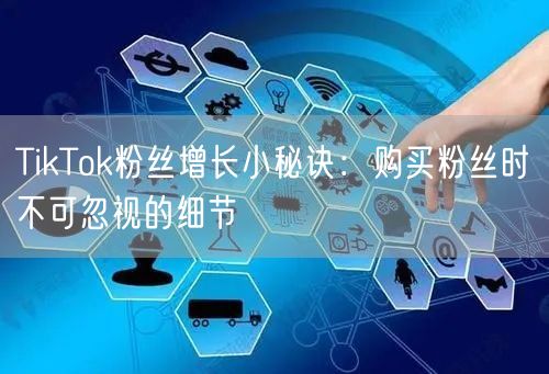 TikTok粉丝增长小秘诀：购买粉丝时不可忽视的细节