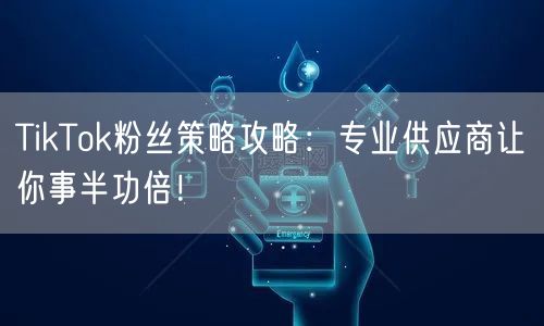 TikTok粉丝策略攻略：专业供应商让你事半功倍！