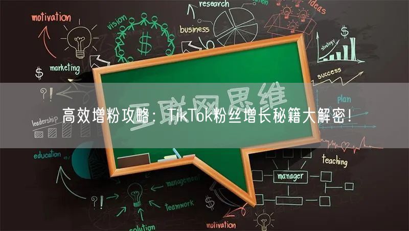 高效增粉攻略：TikTok粉丝增长秘籍大解密！
