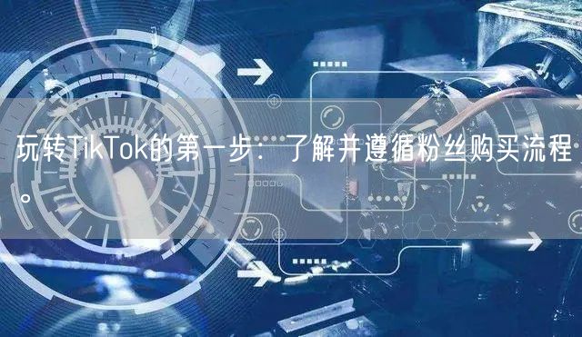 玩转TikTok的第一步：了解并遵循粉丝购买流程。