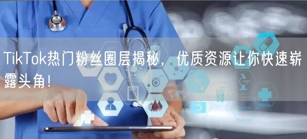 TikTok热门粉丝圈层揭秘，优质资源让你快速崭露头角！