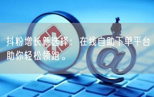 抖粉增长新选择：在线自助下单平台助你轻松领跑。