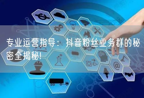 专业运营指导：抖音粉丝业务群的秘密全揭秘!