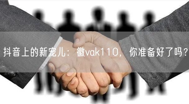 抖音上的新宠儿：徽vak110，你准备好了吗？