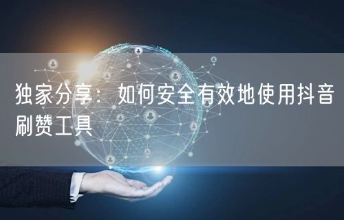 独家分享：如何安全有效地使用抖音刷赞工具