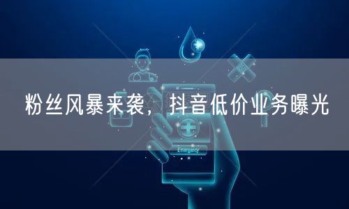 粉丝风暴来袭，抖音低价业务曝光