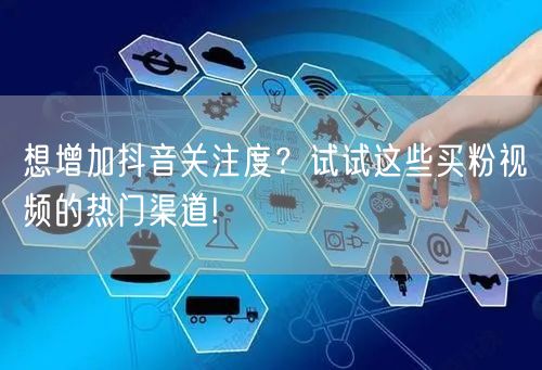 想增加抖音关注度？试试这些买粉视频的热门渠道!