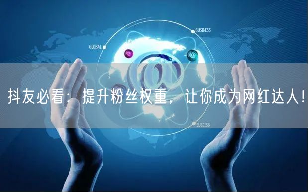 抖友必看：提升粉丝权重，让你成为网红达人！