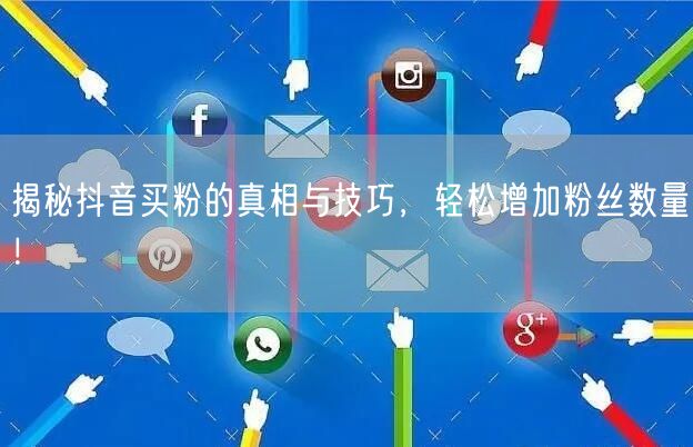 揭秘抖音买粉的真相与技巧，轻松增加粉丝数量！