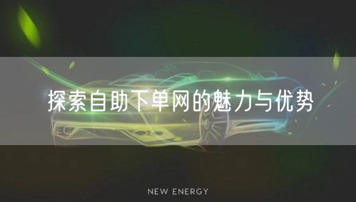 探索自助下单网的魅力与优势