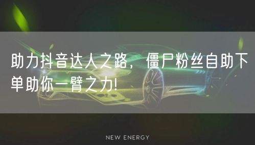 助力抖音达人之路，僵尸粉丝自助下单助你一臂之力!