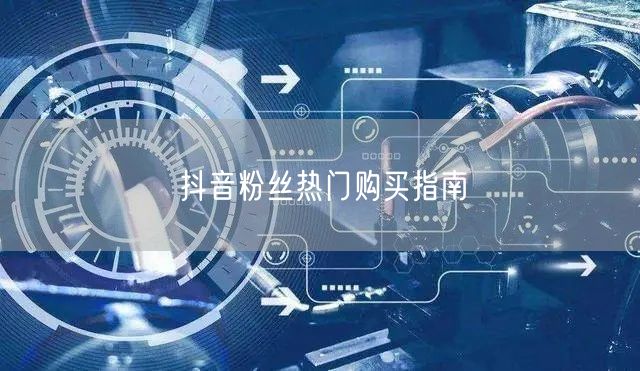 抖音粉丝热门购买指南