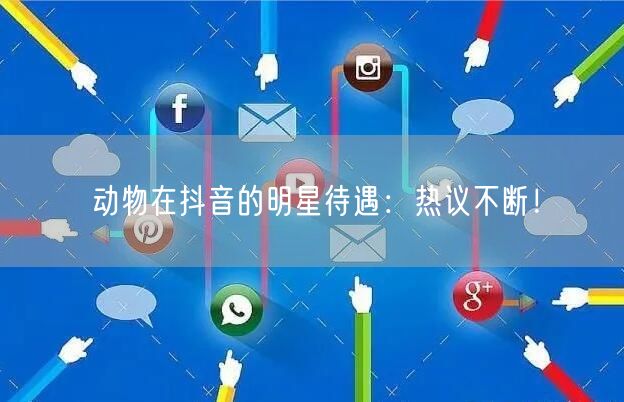 动物在抖音的明星待遇：热议不断！