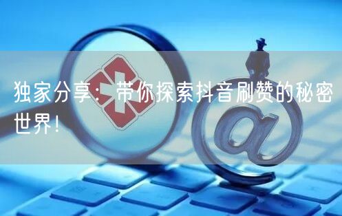 独家分享：带你探索抖音刷赞的秘密世界！