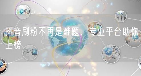 抖音刷粉不再是难题，专业平台助你上榜