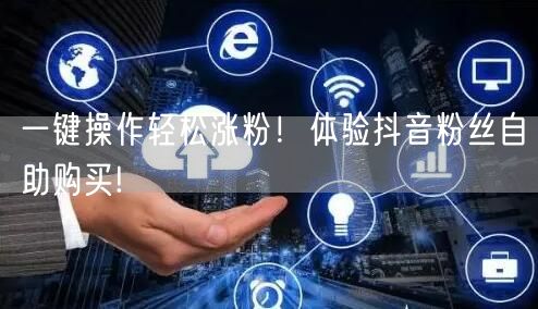 一键操作轻松涨粉！体验抖音粉丝自助购买!