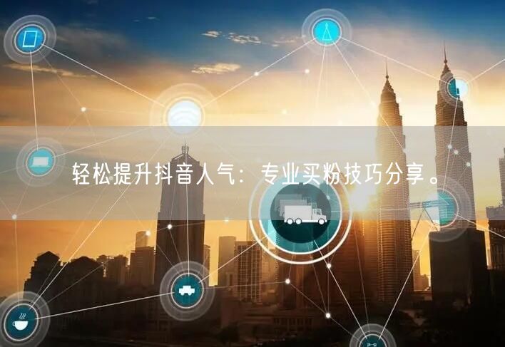 轻松提升抖音人气：专业买粉技巧分享。