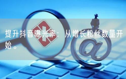 提升抖音曝光率：从增长粉丝数量开始。