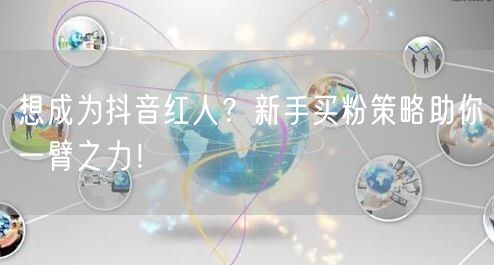 想成为抖音红人？新手买粉策略助你一臂之力！
