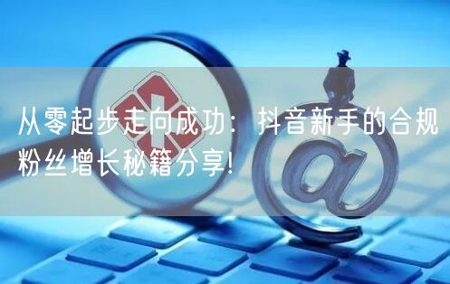 从零起步走向成功：抖音新手的合规粉丝增长秘籍分享!