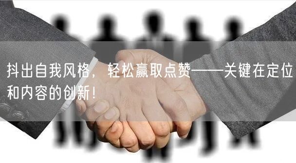 抖出自我风格，轻松赢取点赞——关键在定位和内容的创新！