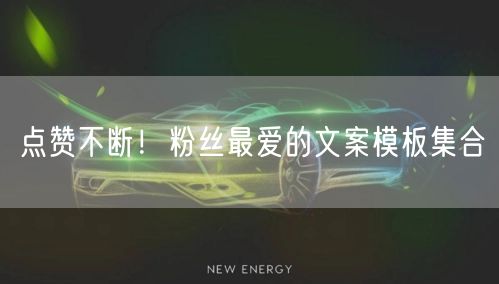 点赞不断！粉丝最爱的文案模板集合
