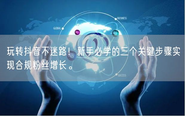 玩转抖音不迷路！新手必学的三个关键步骤实现合规粉丝增长。
