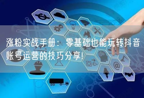 涨粉实战手册：零基础也能玩转抖音账号运营的技巧分享!