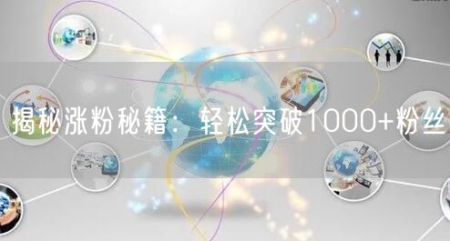 揭秘涨粉秘籍：轻松突破1000+粉丝