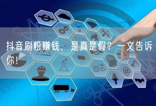 抖音刷粉赚钱，是真是假？一文告诉你！