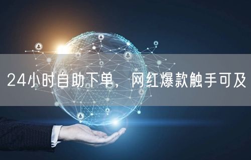24小时自助下单，网红爆款触手可及